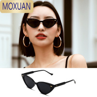 MOXUAN超酷三角猫眼墨镜2022新款蹦迪装备蝶形太阳镜女小脸款个性眼镜潮