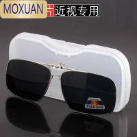 MOXUAN2021新款偏光墨镜夹片式太阳镜开车眼睛近视墨镜男式镜片夹眼镜女