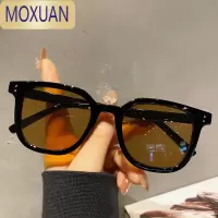 MOXUAN2022年茶色墨镜女士开车ins网红圆脸街拍太阳眼镜男太阳镜