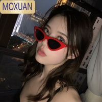 MOXUAN欧美抖音网红同款猫眼三角复古港风墨镜女嘻哈蹦迪街拍小框太阳镜
