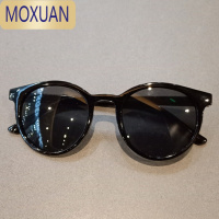 MOXUAN林小宅网红同款墨镜女复古小脸眼镜夏日ins百搭白色框墨镜太阳镜