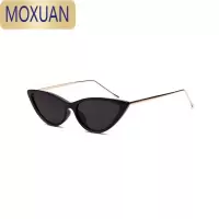 MOXUAN2022夏网红欧美猫眼半金属框复古太阳镜女小墨镜流行街拍显脸小