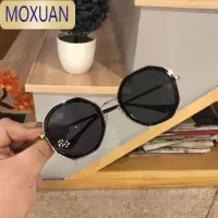 MOXUANins墨镜女韩版个性圆脸显瘦街拍太阳镜夏季出游遮阳眼镜