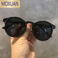 MOXUAN复古圆框形墨镜男潮流2022款太阳眼镜女网红ulzzang韩版潮沙滩镜太阳镜