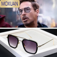 MOXUAN英雄远征钢铁侠托尼斯塔克小蜘蛛侠同款眼镜男墨镜近视太阳镜变色