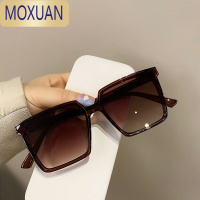 MOXUAN小红书同款潮方形大框墨镜男女网红款黑色情侣开车太阳镜