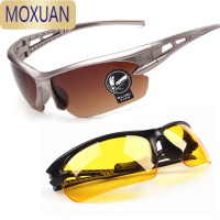 MOXUAN男女骑行眼镜摩托车防风墨镜夜视透明平光护目镜电动自行车太阳镜