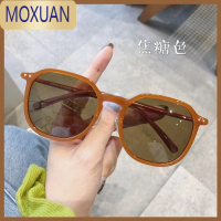 MOXUAN个性方形网红显瘦偏光女款墨镜小脸茶色配近视时尚太阳镜