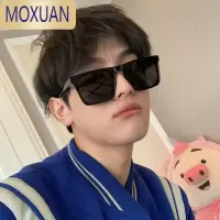 MOXUAN方形墨镜男款潮流大脸强光男士开车专用2022新款太阳眼镜太阳镜
