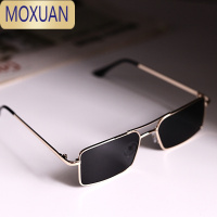 MOXUAN日系2022新款墨镜女ins 潮男复古百搭方框防紫外旅行近视太阳镜
