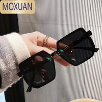 MOXUAN无框黑超女士眼镜时尚太阳镜韩版多边形墨镜女开车显脸小