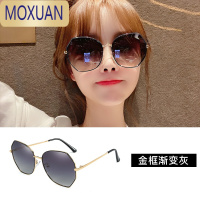 MOXUAN2021年新款墨镜女士大脸显瘦偏光太阳镜太阳眼镜时尚韩版