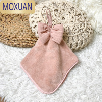MOXUAN擦手巾挂式可爱柔软吸水速干擦手毛巾厨房手帕手巾珊瑚绒加厚方巾