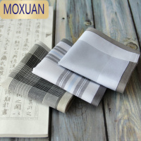 MOXUANsonkiss手帕男生士古风擦汗大手绢复古吸汗巾 三条装手绢