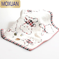 MOXUAN方巾正方形儿童小毛巾擦手手帕柔软卡通吸水母婴适用