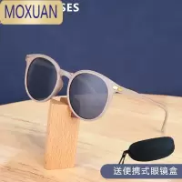 MOXUAN儿童眼镜男女童时尚显气质百搭圆框墨镜小脸宝宝出游拍照太阳镜潮