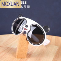 MOXUAN儿童太阳镜男童女童偏光墨镜可爱熊猫硅胶眼镜宝宝遮阳镜