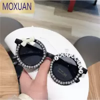 MOXUAN珍珠蝴蝶结儿童眼镜女童宝宝眼镜潮墨镜女宝时尚太阳镜新