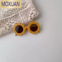 MOXUANins网红花朵儿童太阳镜洋气婴儿小墨镜宝宝凹造型出游遮阳眼镜潮