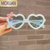 MOXUAN儿童女宝宝太阳镜公主蝴蝶结爱心墨镜小女孩可爱装饰超萌拍照眼镜