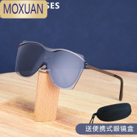 MOXUAN儿童潮流太阳镜平光镜男女童时尚金属走秀街拍照眼镜墨镜