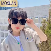 MOXUANTR硅胶偏光男童墨镜软腿儿童太阳眼镜宝宝7岁8岁方框宝宝太阳镜