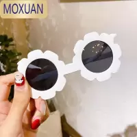 MOXUAN儿童太阳镜拍照眼镜韩国花朵遮阳镜男童小女孩宝宝墨镜潮