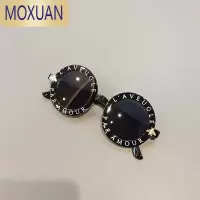 MOXUAN儿童太阳镜小孩眼镜宝宝眼镜韩版男女童黑色时尚字母墨镜