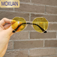 MOXUAN儿童眼镜个性菱形太阳镜防晒不伤眼男童小女孩墨镜潮时尚