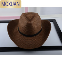 MOXUAN可折叠情侣款沙滩帽草帽牛仔钓鱼帽大沿帽夏天遮阳帽子男士礼帽