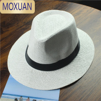 MOXUAN中老年帽子男夏天遮阳帽休闲户外草帽夏季草编帽子老年人爸爸礼帽
