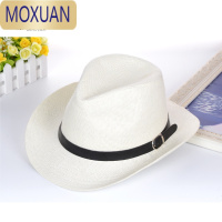 MOXUAN帽子礼帽爵士帽遮阳帽草帽沙滩帽男女夏天户外帽子西部牛仔太阳帽