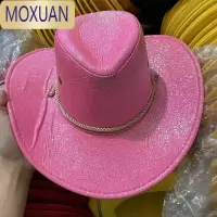 MOXUAN礼帽辣妹春夏季西部牛仔帽子绒帽男女帽大沿帽春秋保暖韩版