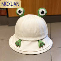 MOXUAN可爱青蛙帽子女春夏季韩版百搭渔夫帽日系学生卡通防晒遮阳帽盆帽