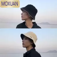MOXUAN帽子男潮春夏季双面渔夫帽男韩版百搭潮人时尚日系休闲遮阳盆帽男