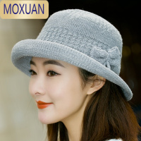 MOXUAN春天针织渔夫帽文艺防晒遮阳帽子女秋季夏韩版英伦礼帽潮百搭盆帽