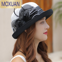 MOXUAN太阳帽子女薄款夏季盆帽百搭2022英伦休闲文艺礼帽潮遮阳帽女防晒
