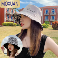 MOXUAN洋气时尚双面戴渔夫帽女夏季沙滩遮阳帽盆帽女款大檐防晒太阳帽子