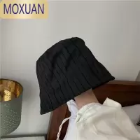 MOXUANRO春夏条纹渔夫帽防晒帽子女遮阳水桶帽显脸小百搭盆帽