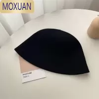 MOXUAN渔夫帽女夏季网红棉麻款遮脸显脸小水桶帽韩版潮遮阳防晒钟型盆帽帽子