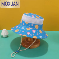 MOXUAN女宝宝帽子春夏薄款渔夫帽公主儿童遮阳盆帽潮男童防晒清新透气网
