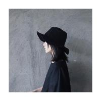 MOXUAN叁拾一 / 暗黑山本风设计 棉麻日系小众遮阳防晒遮脸盆帽渔夫帽帽子