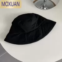 MOXUANTUshu兔叔自留黑色素颜帽~ins百搭遮阳渔夫帽子女韩版不挑人盆帽