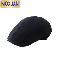 MOXUAN亚麻超舒服vintage flat cap帅气男女贝雷前进帽英伦复古侦探帽子