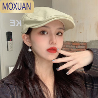 MOXUAN贝雷帽女春秋款鸭舌帽子复古前进画家帽设计感小众夏季ins潮网红