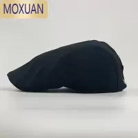 MOXUAN日系文艺古着前进帽子女四季款英伦复古画家帽鸭舌报童纯色贝雷帽