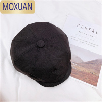 MOXUANins网红日系文艺前进帽子女夏韩版秋冬英伦复古休闲百搭鸭舌帽潮
