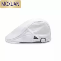 MOXUAN日系百搭前后两戴贝雷帽文艺英伦画家帽鸭舌帽男女情侣调节前进帽