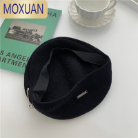 MOXUAN镂空别针反戴贝雷帽女韩系春夏拽酷气质休闲复古气质网红前进帽男