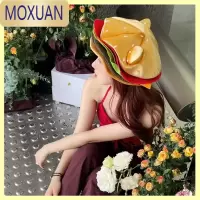MOXUAN浩南小哥 创意ins汉堡包帽子春游稀奇古怪贝雷帽可爱生日礼物